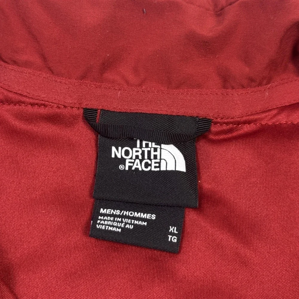 The North Face Jacket Mens‎ XL Red Puffer Insulated Quilted Short Zip Pockets